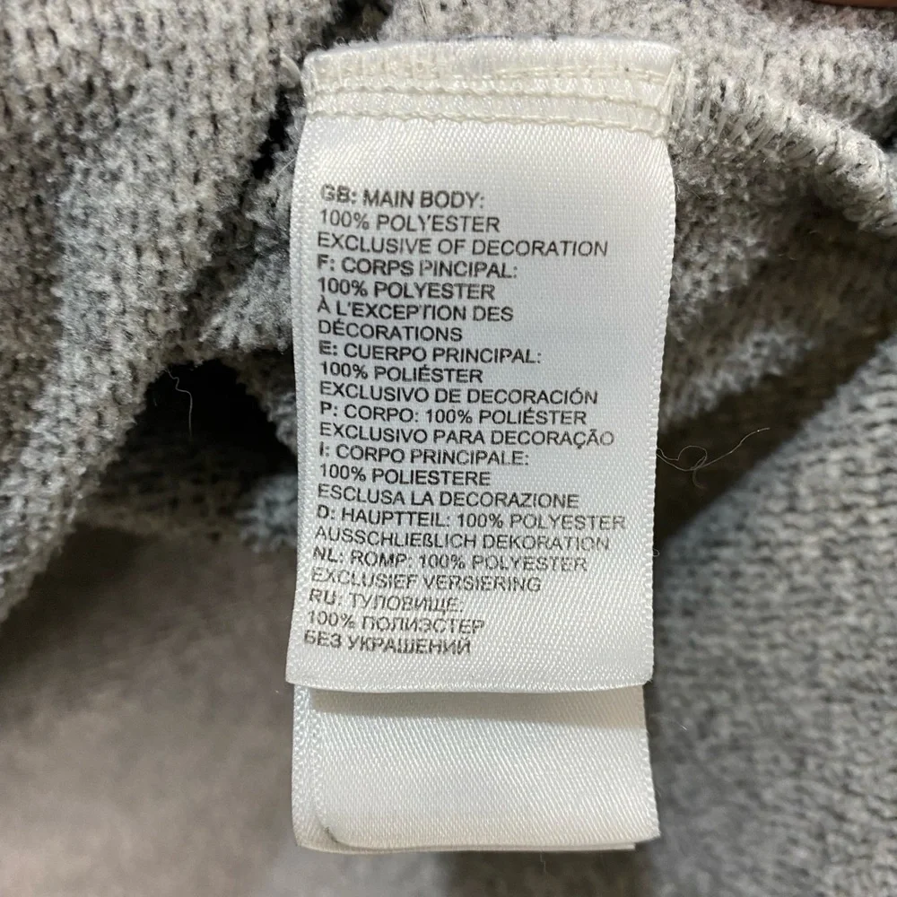 North Face gray hoodie long sleeve top, size large - Picture 9 of 13